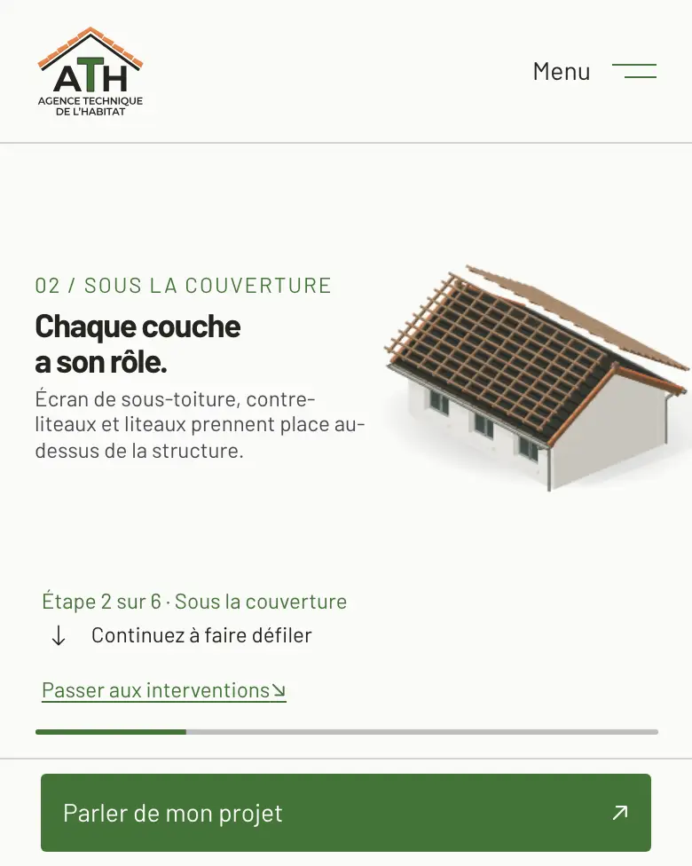Aperçu du site d'ATH